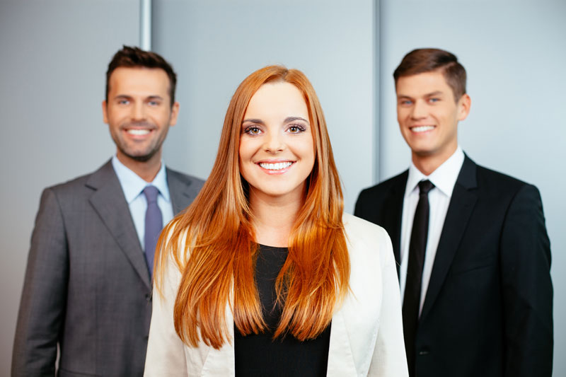 woman smiling